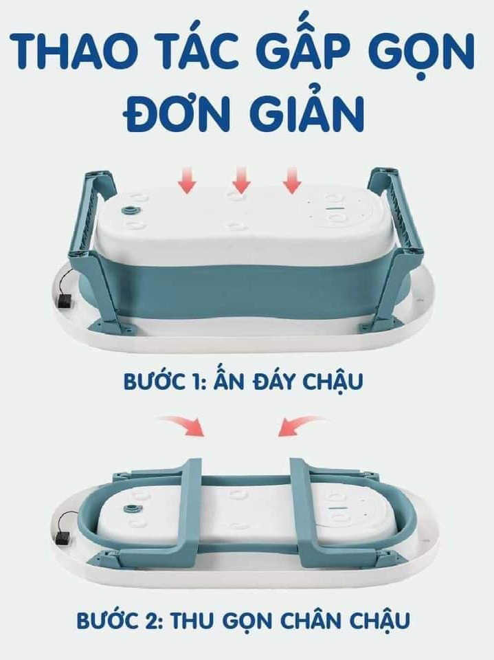 Chậu tắm sơ sinh gấp gọn