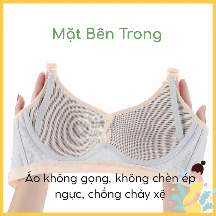 Áo bra cho con bú Cotton nâng ngực